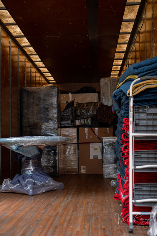 inside of moving truck